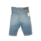 KAPITAL BONE DENIM SHORTS BLUE