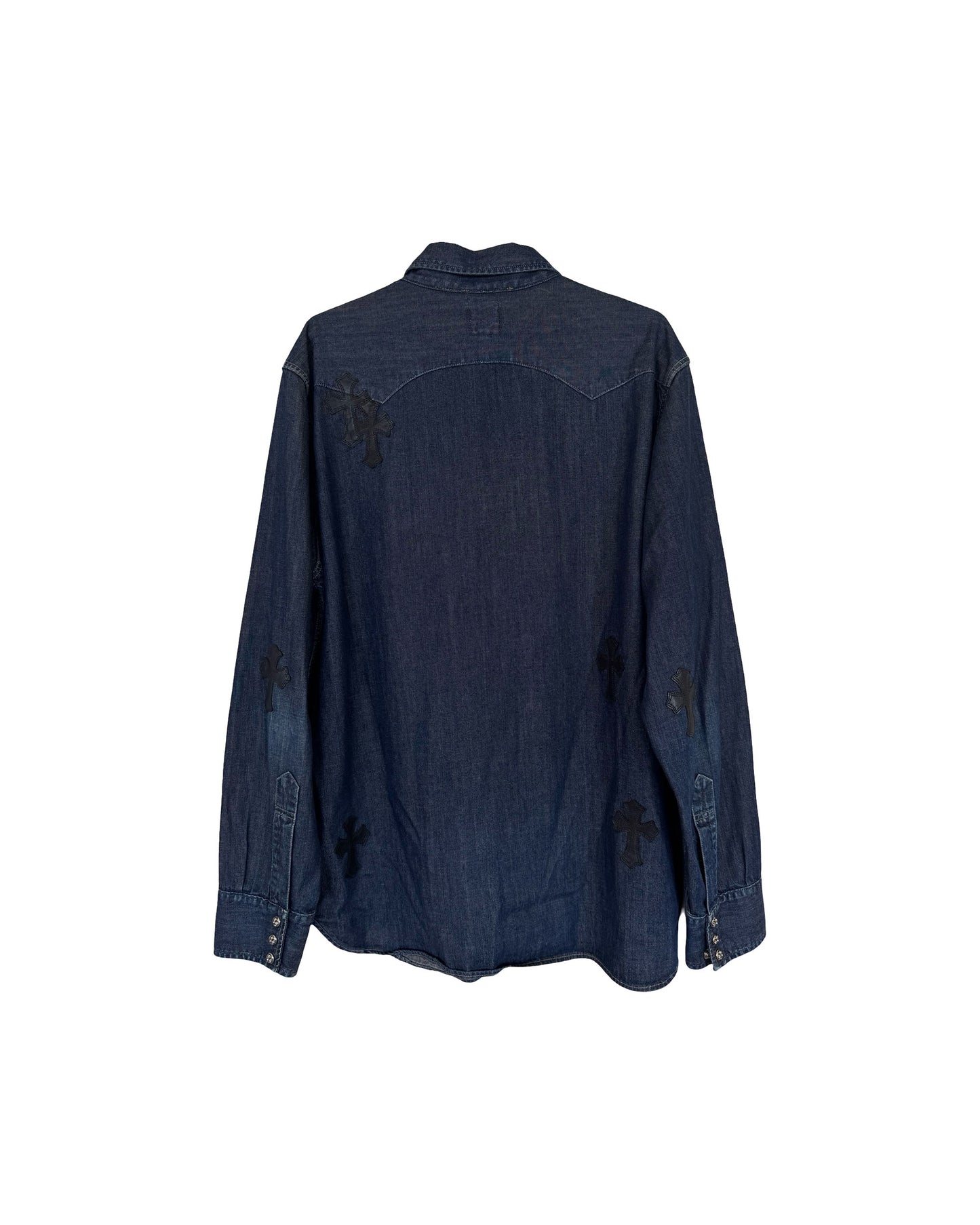 CH Levis Dark Blue Denim Shirt With Patches