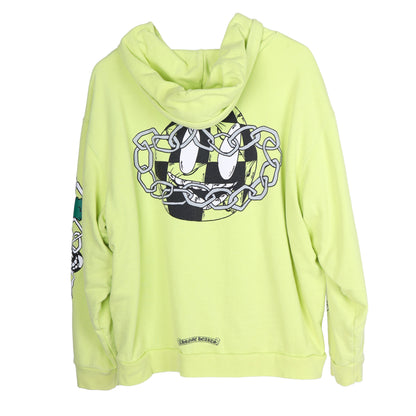 CHROME HEARTS X MATTY BOY LINK SLIME GREEN HOODIE
