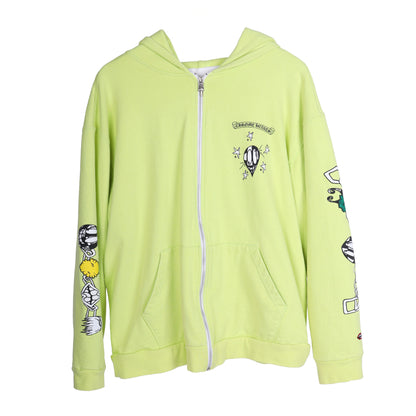 CHROME HEARTS X MATTY BOY LINK SLIME GREEN HOODIE