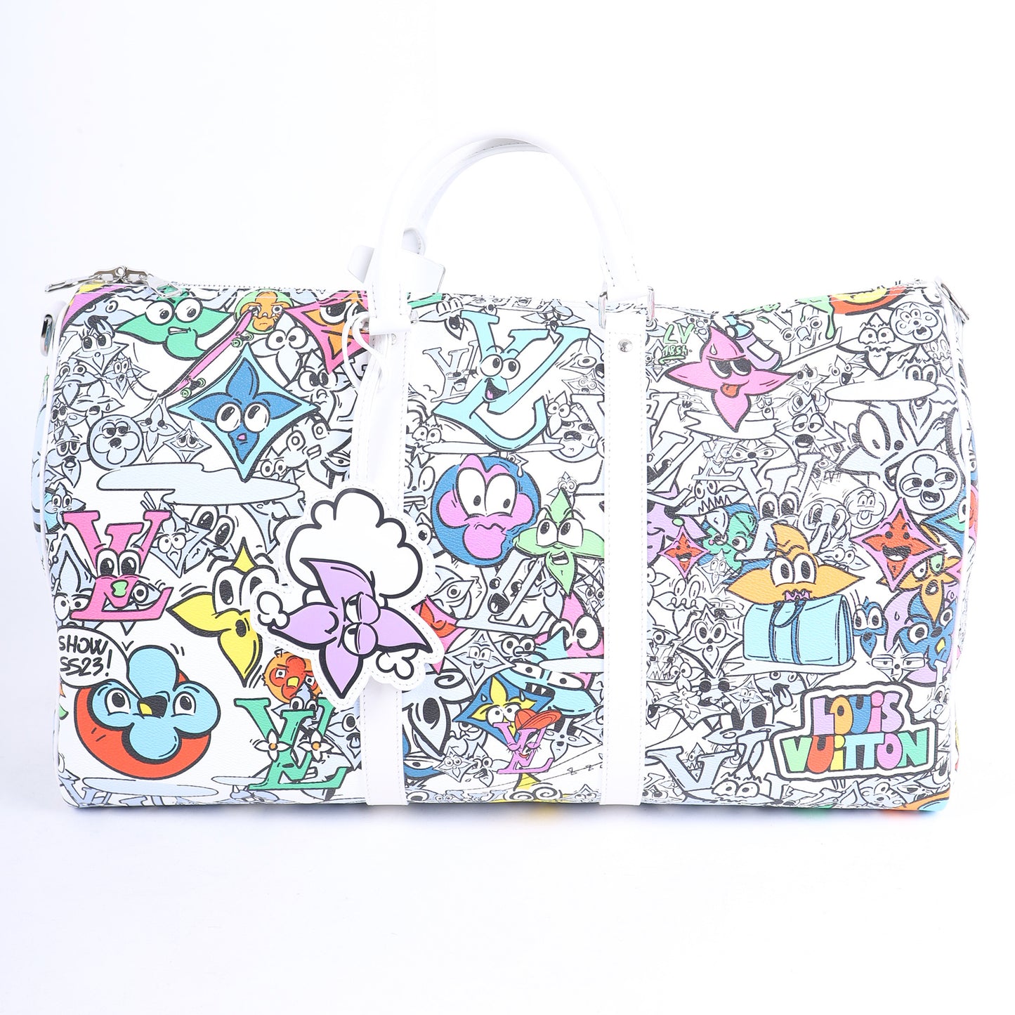 LV MONOGRAM COMICS KEEPALL BANDOULIERE 50 MULTICOLOR