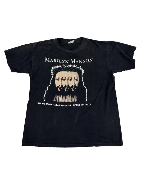 MARILYN MANSON SEE NO TRUTH, HEAR NO TRUTH, SPEAK NO TRUTH VINTAGE TEE