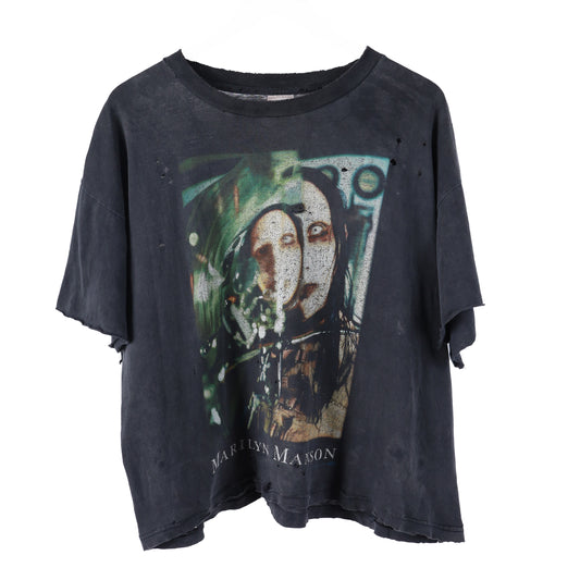 MARILYN MANSON BEAUTIFUL PEOPLE THRASHED FADED T-SHIRT
