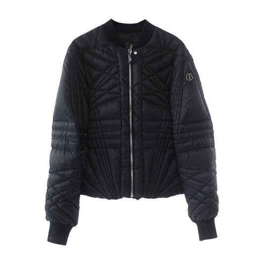 Moncler + Rick Owens Black Megapenta Flight Bomber Jacket
