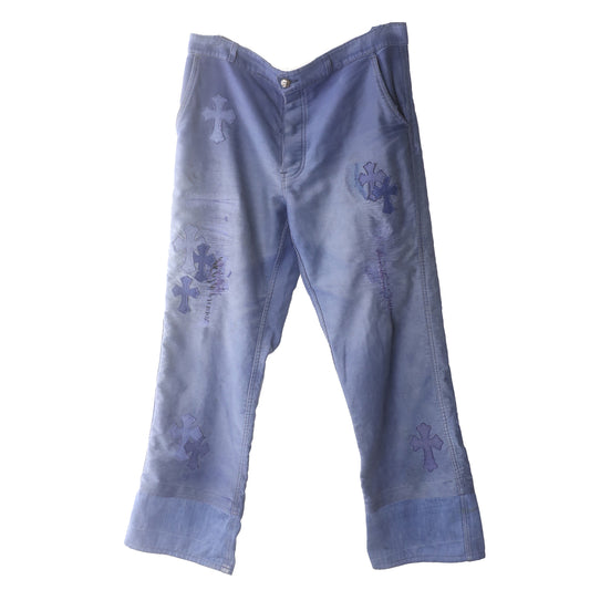 Chrome Hearts French Workwear Cross Patch Pants