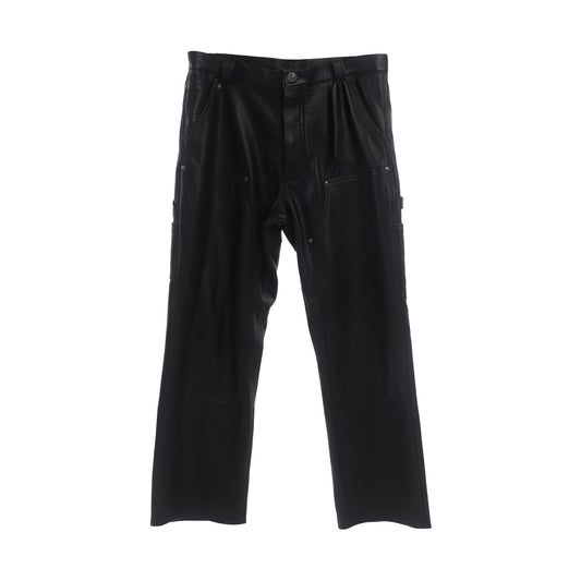 Chrome Hearts Leather Double Knee Carpenter Pants