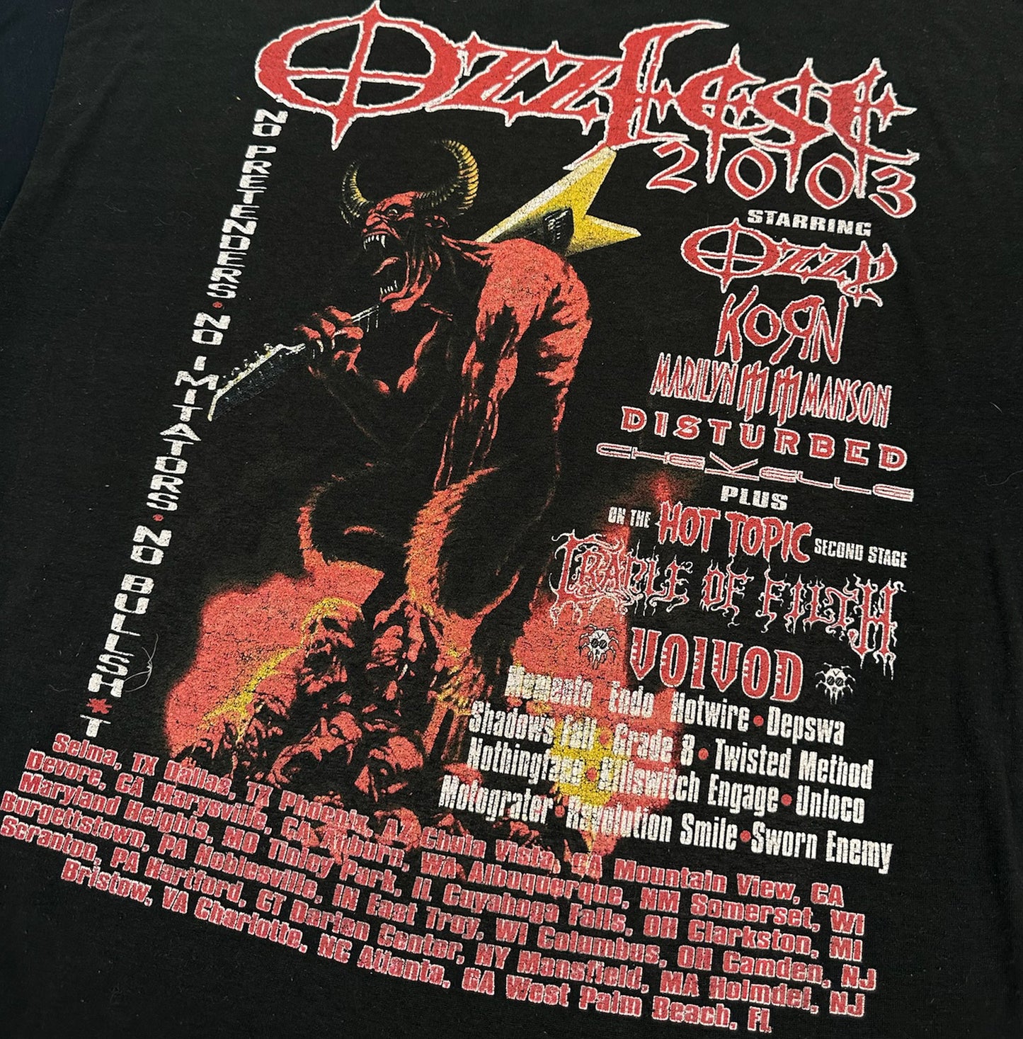 Ozzy Fest 2003 Paper Thin Tee