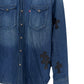 CH Levis Light Blue Denim Shirt With Patches