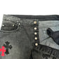 Chrome Hearts Red and Black Patch Pants