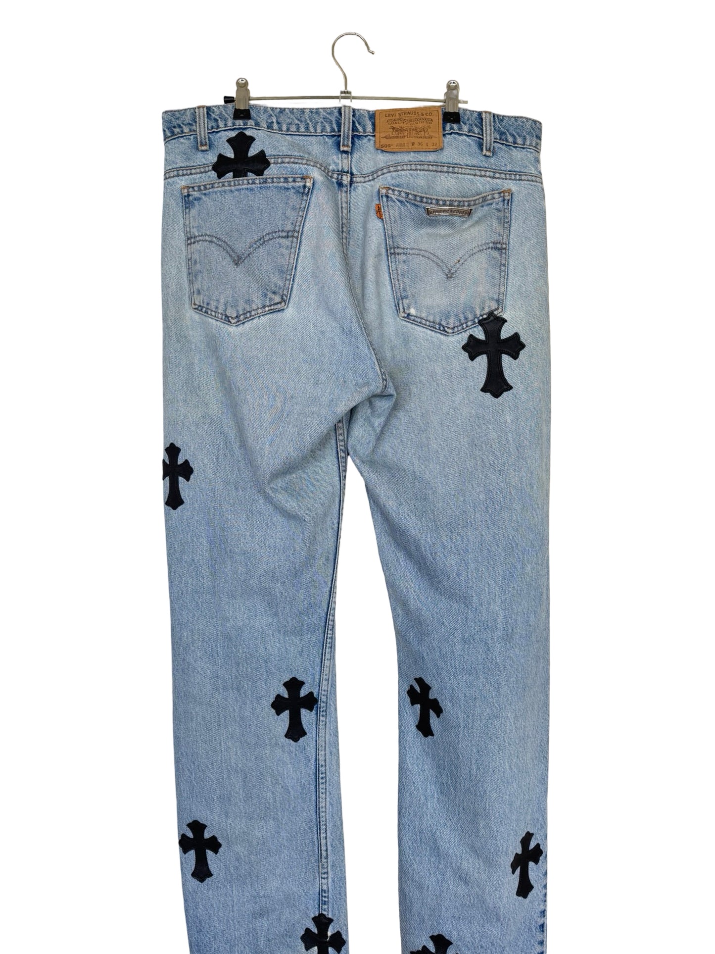 Chrome Hearts Denim With Black Patches