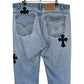 Chrome Hearts Denim With Black Patches