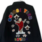 SAINT TEARS 'CHOSE YOUR SAVIOR' CHAIN-STITCHED COACH JACKET