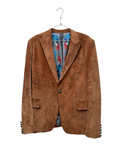 1/1 Chrome Hearts Suede Suit + Pants