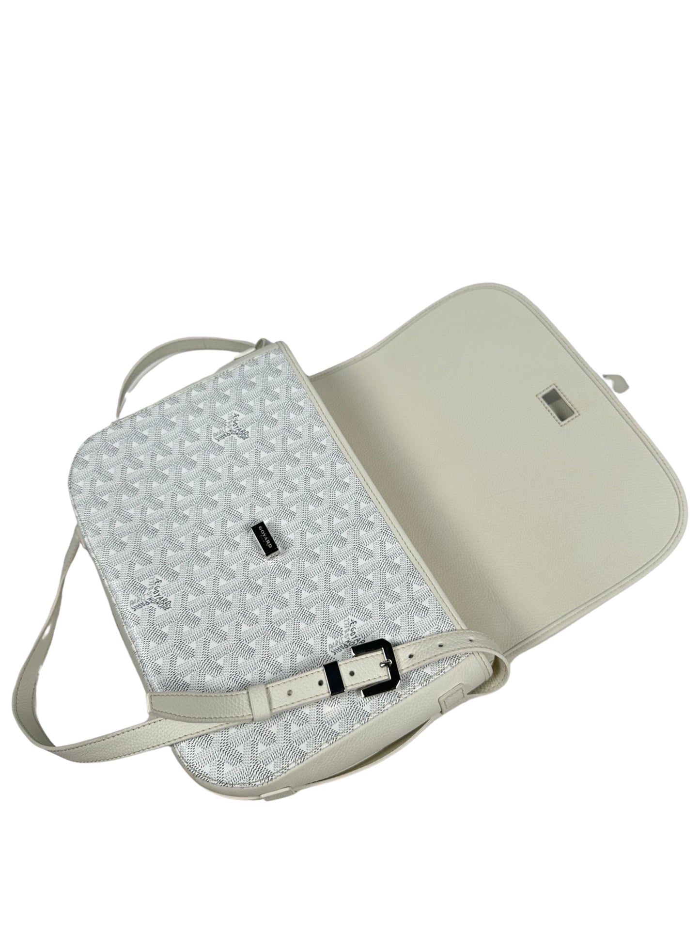 Goyard Belvedere II Messenger Canvas PM White