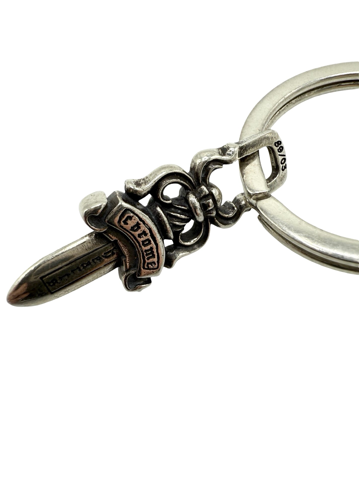 Cross Keychain With Dagger Pendant