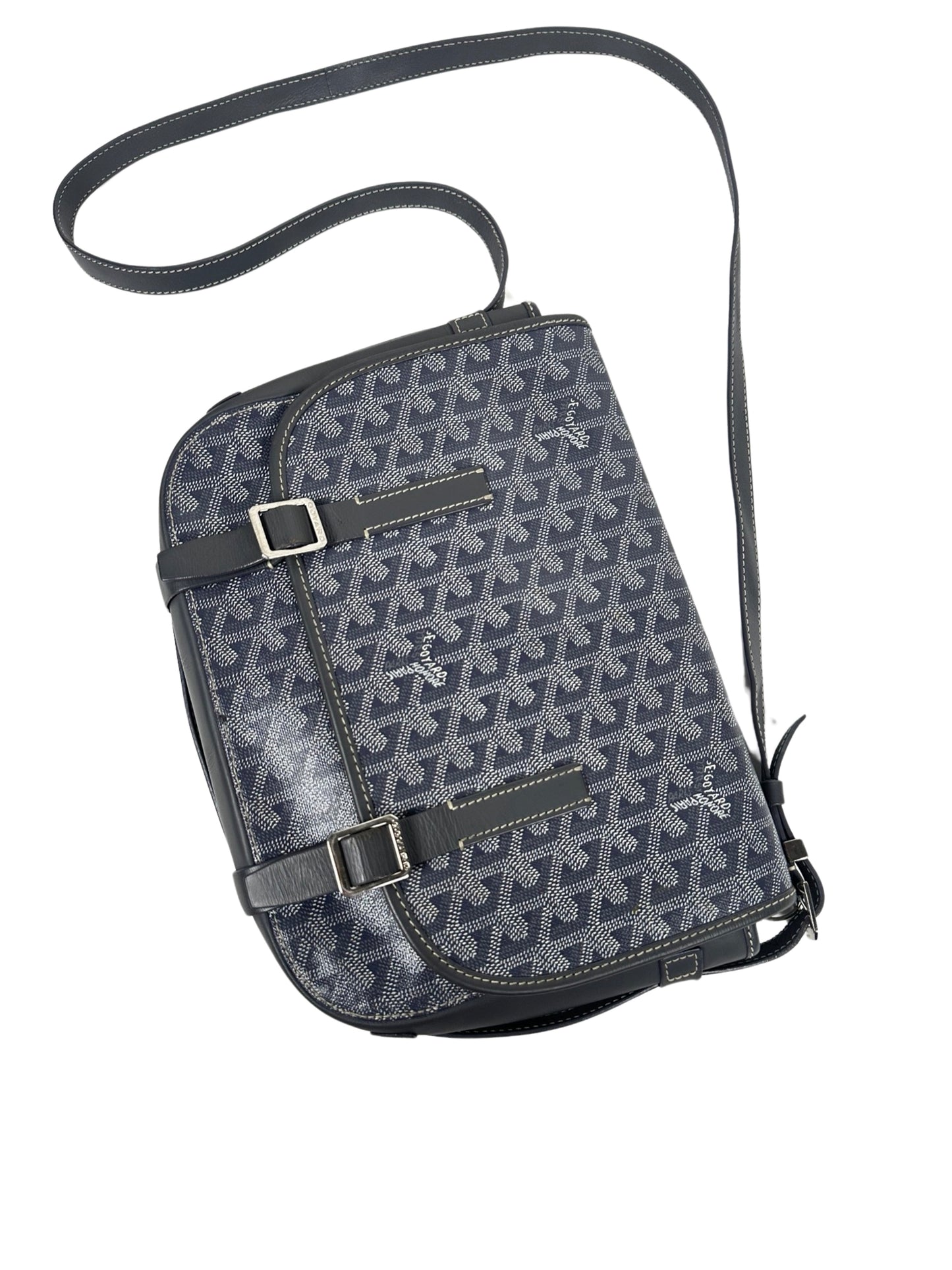 GOYARD Goyardine Belvedere PM Messenger Bag Grey