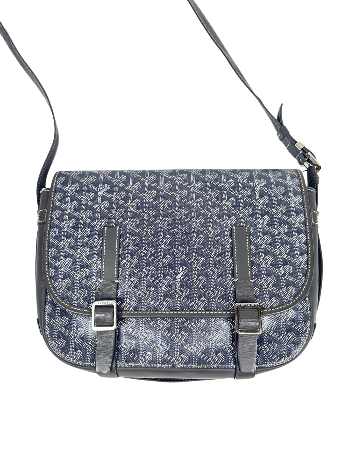 GOYARD Goyardine Belvedere PM Messenger Bag Grey