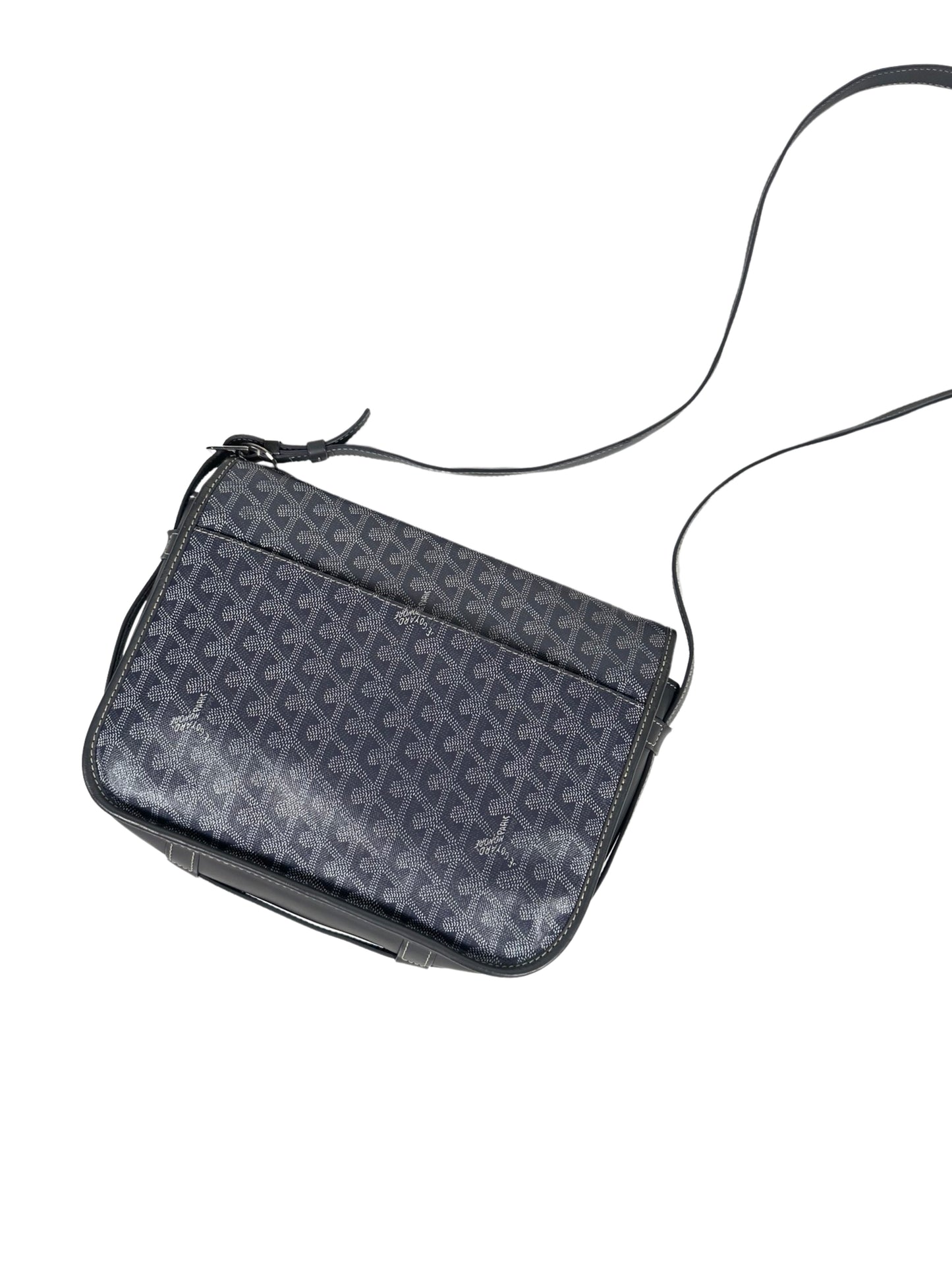 GOYARD Goyardine Belvedere PM Messenger Bag Grey