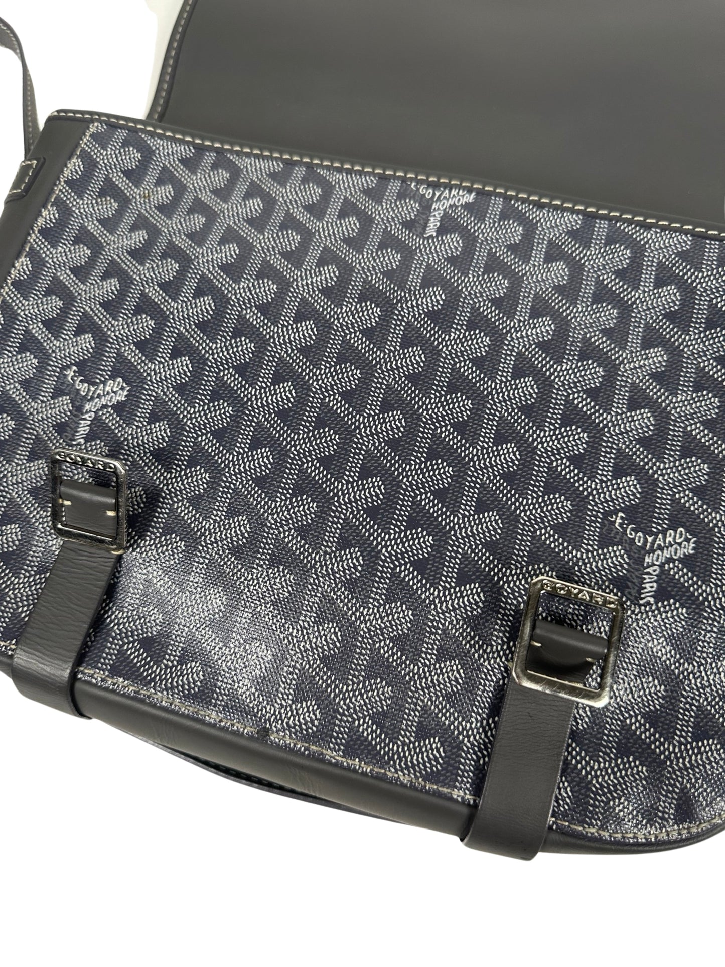 GOYARD Goyardine Belvedere PM Messenger Bag Grey