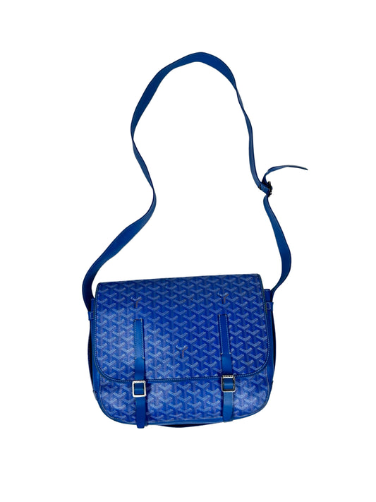 GOYARD BLUE BELVEDERE PM MESSENGER BAG