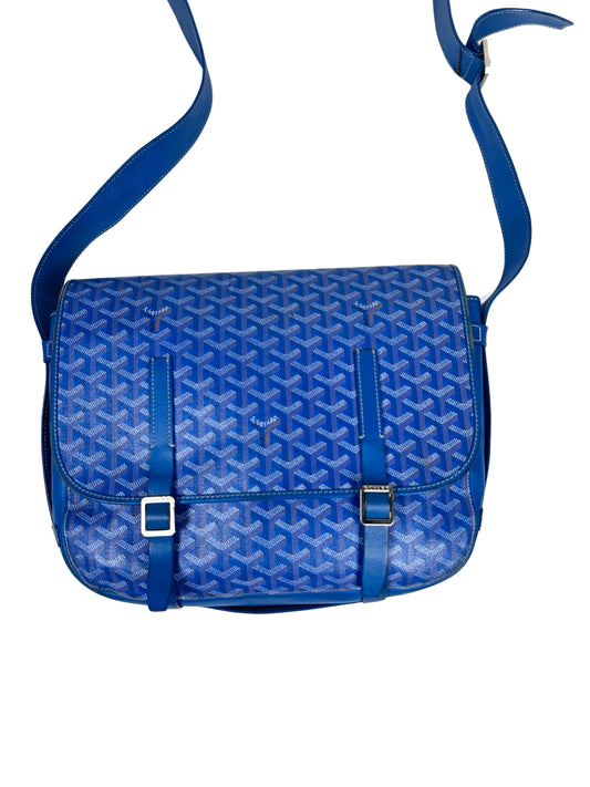 GOYARD BLUE BELVEDERE PM MESSENGER BAG