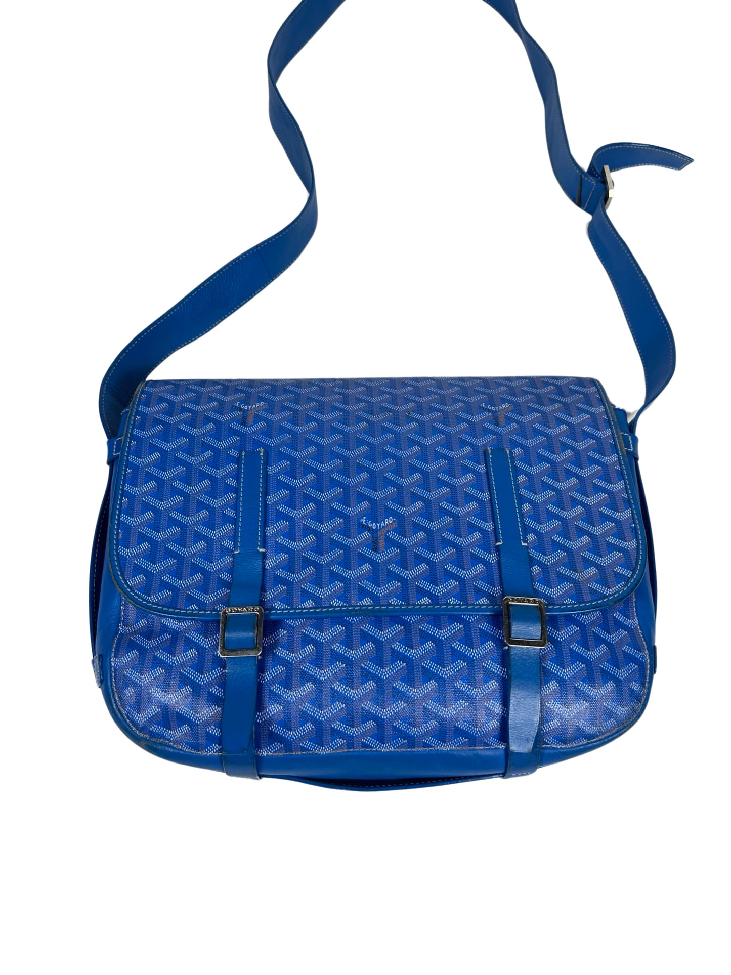 GOYARD BLUE BELVEDERE PM MESSENGER BAG