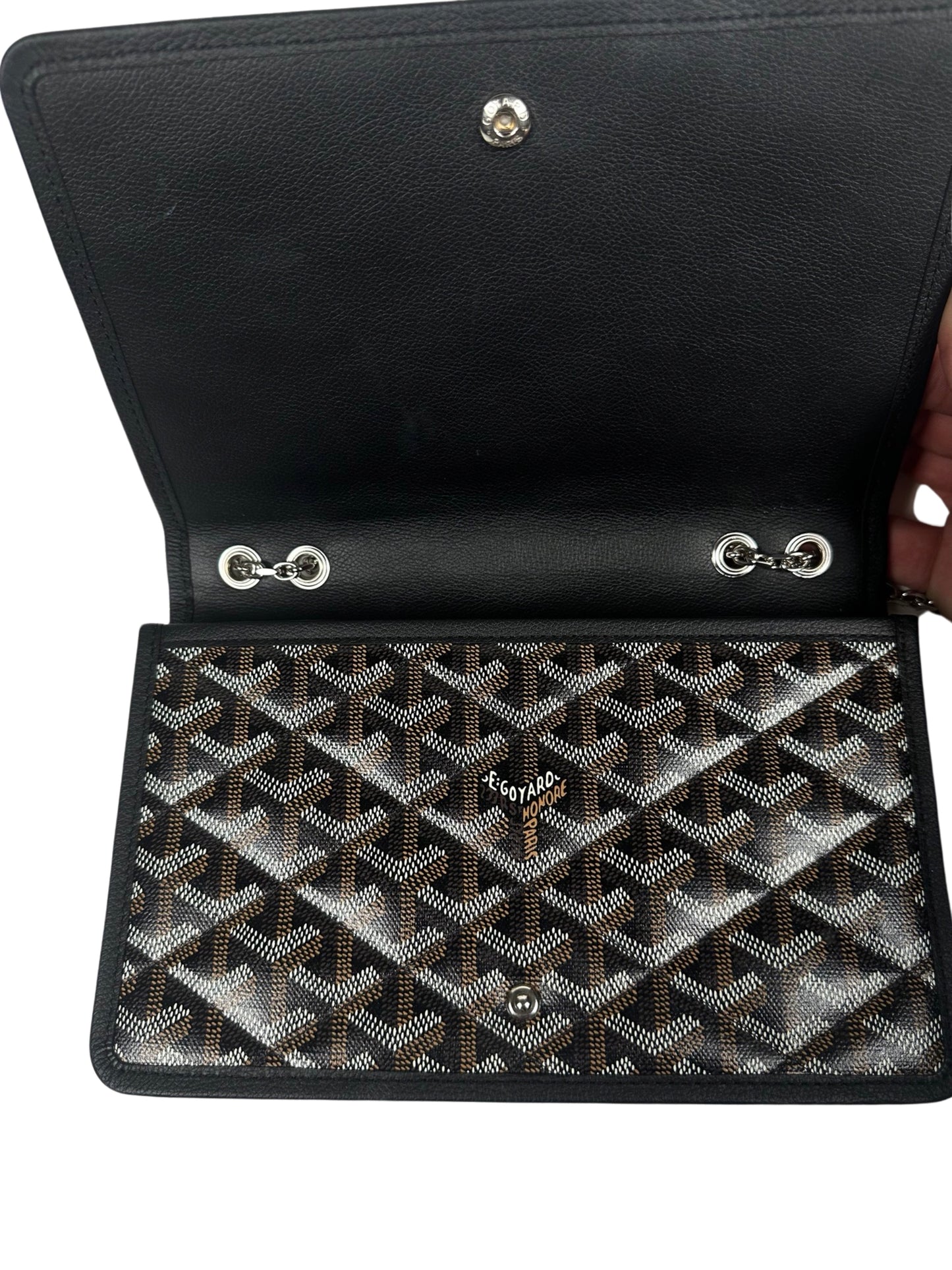 Goyard Alexandre III Bag Black Goyardine