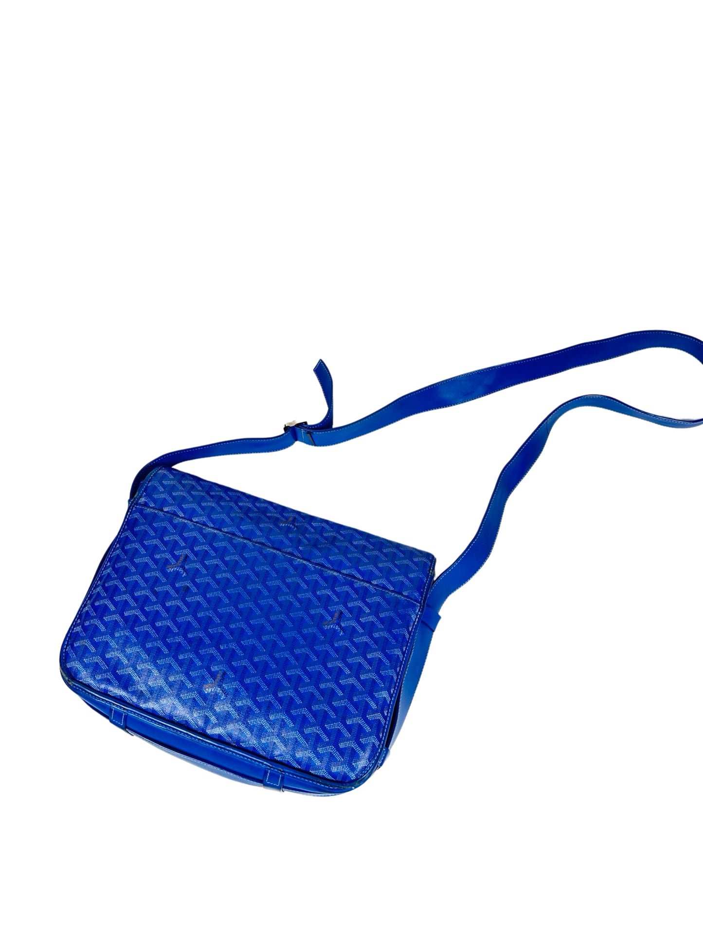 GOYARD BLUE BELVEDERE PM MESSENGER BAG