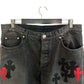 Chrome Hearts Red and Black Patch Pants