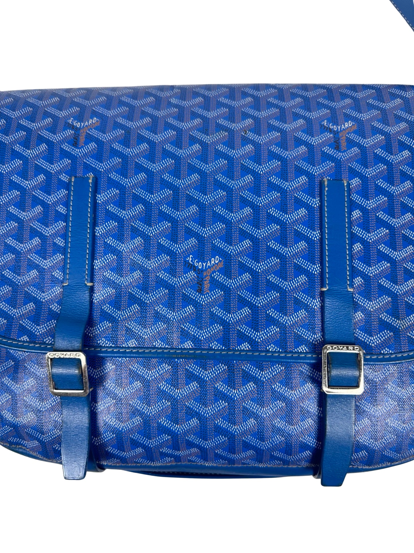 GOYARD BLUE BELVEDERE PM MESSENGER BAG