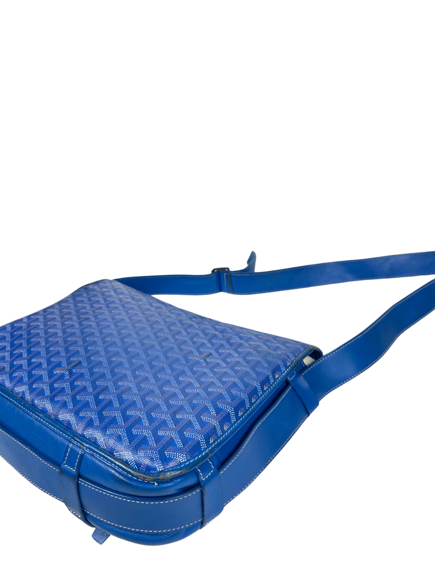 GOYARD BLUE BELVEDERE PM MESSENGER BAG