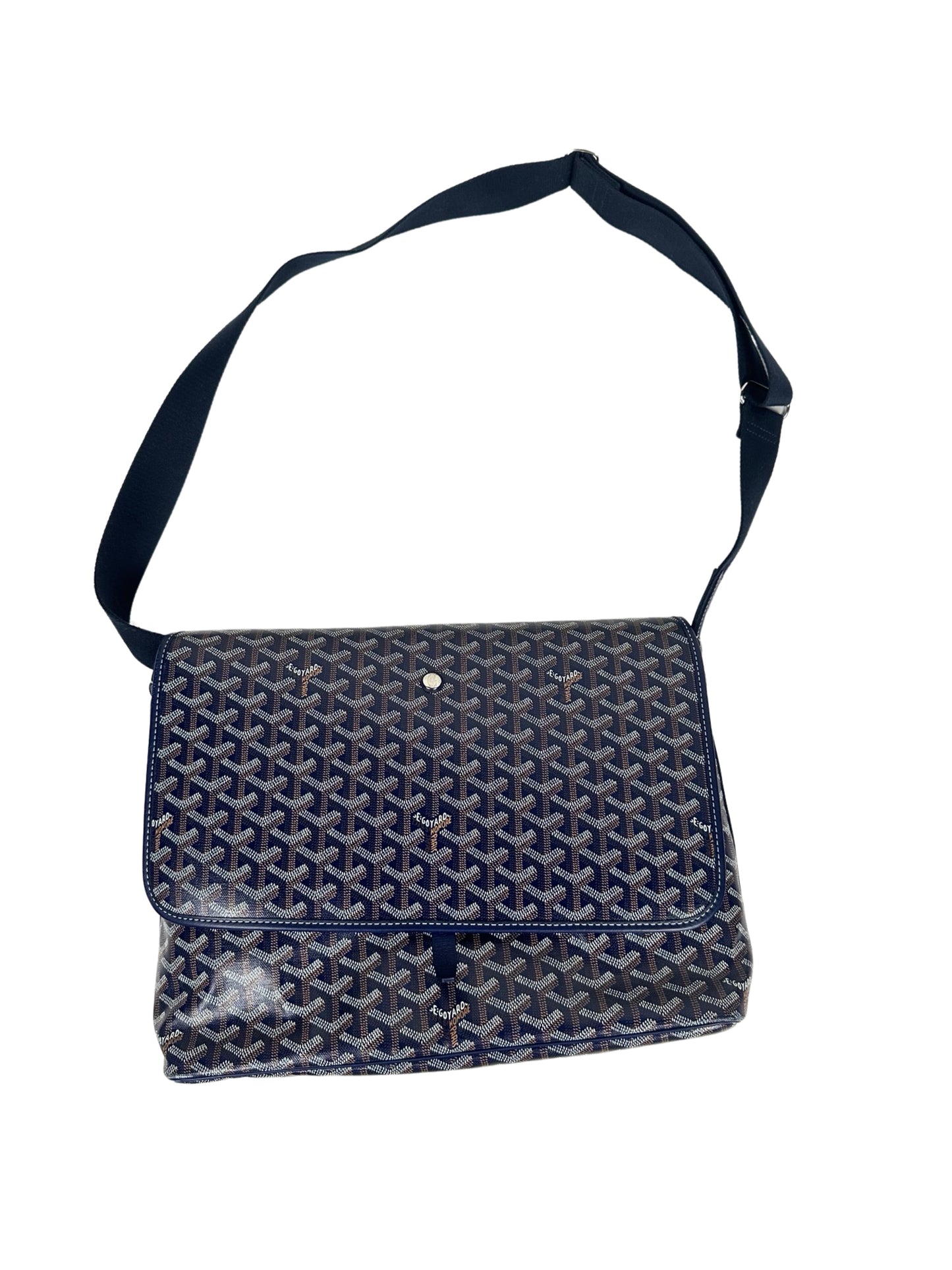 Goyardine Capetien Messenger Bag Navy