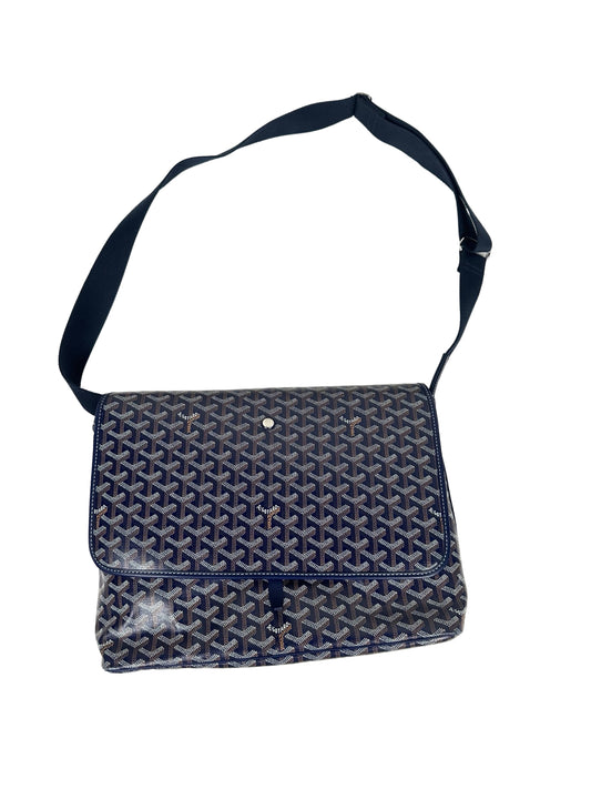 Goyardine Capetien Messenger Bag Navy