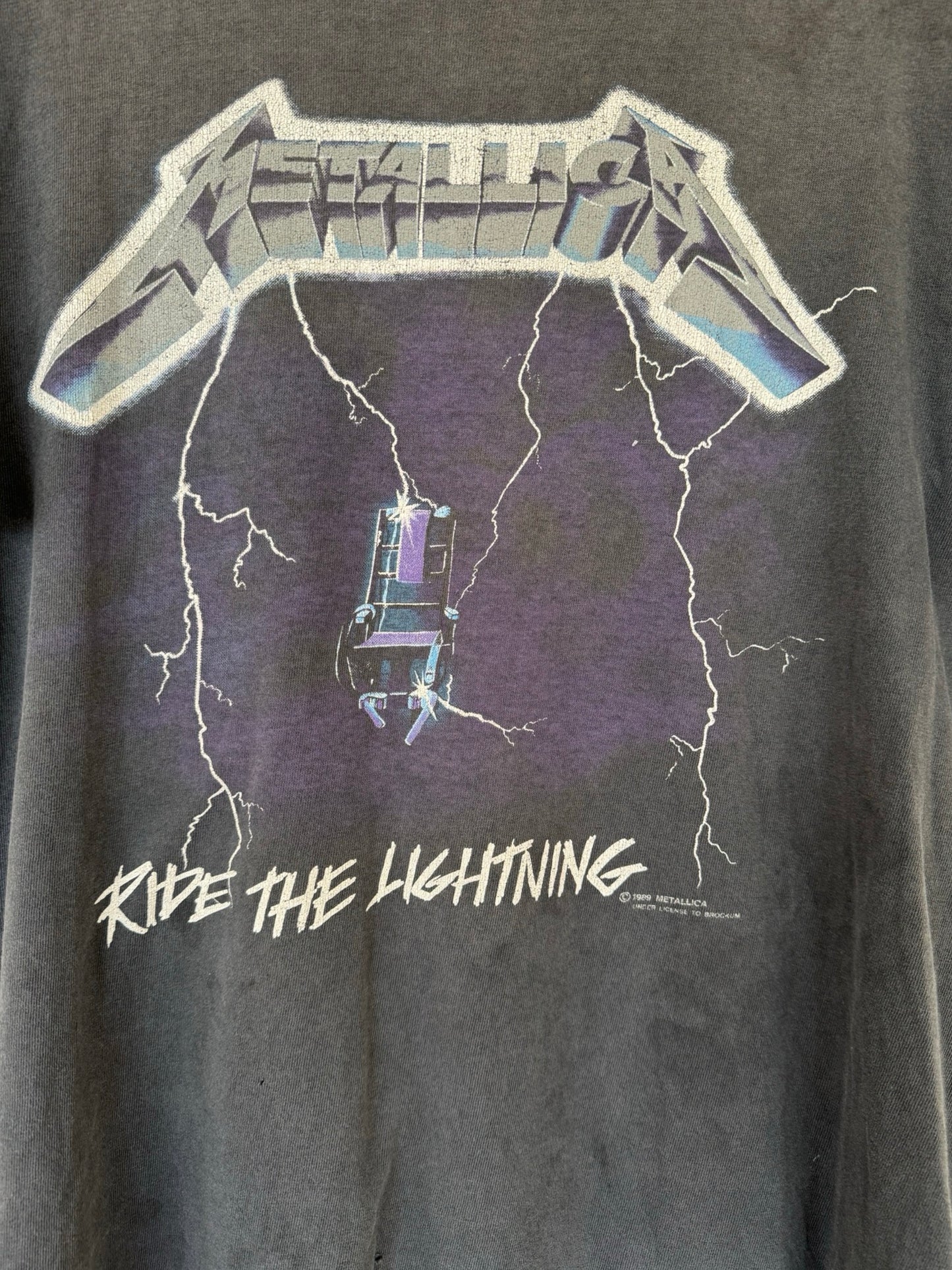 Metallica "Ride The Lightning" T-Shirt 1989