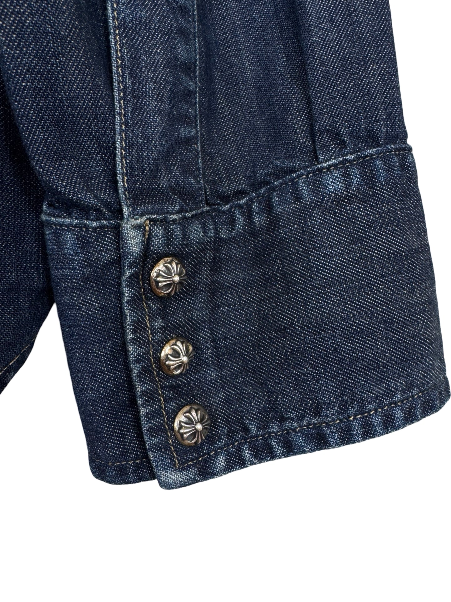 CH Levis Dark Blue Denim Shirt With Patches