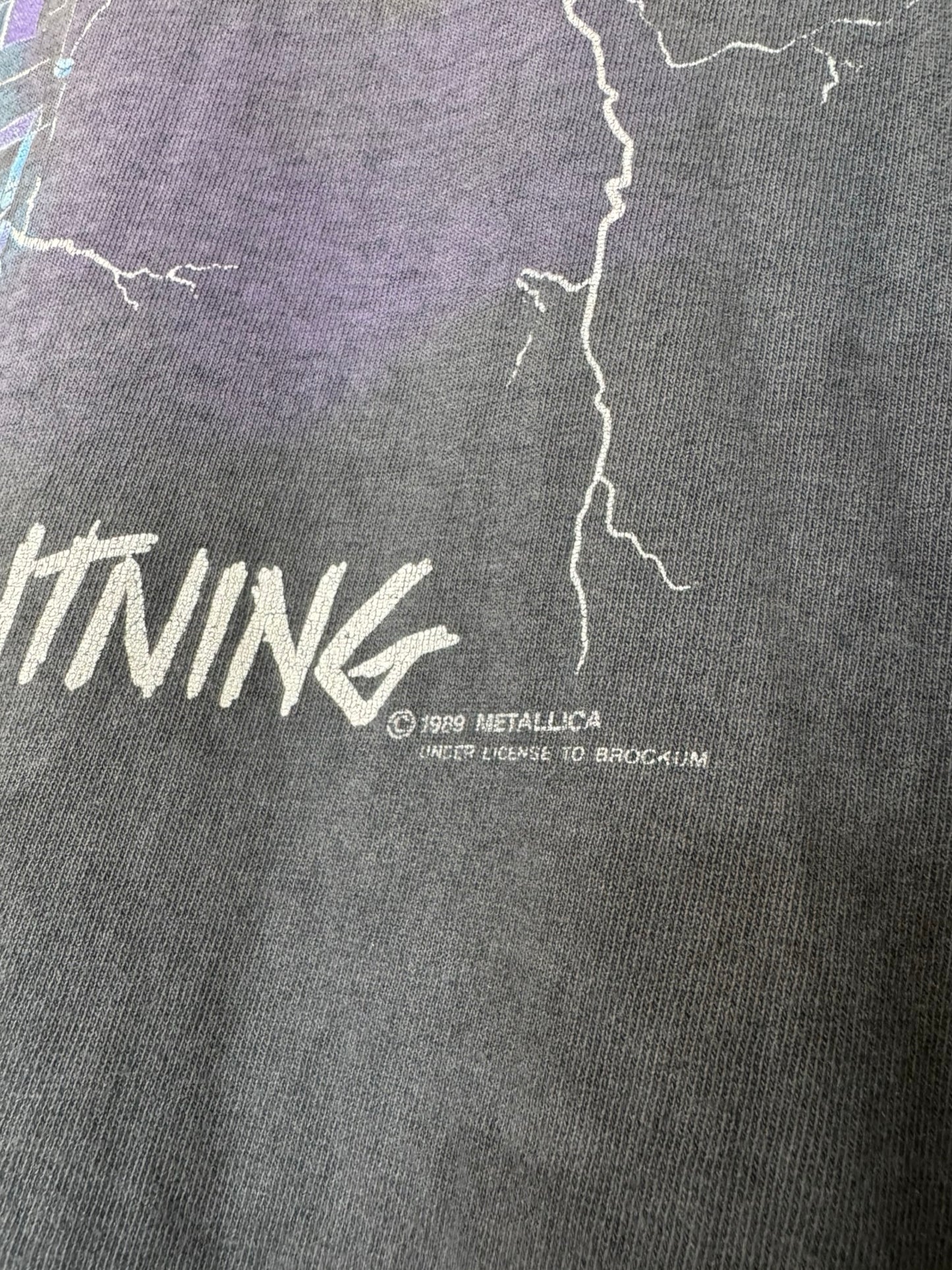 Metallica "Ride The Lightning" T-Shirt 1989