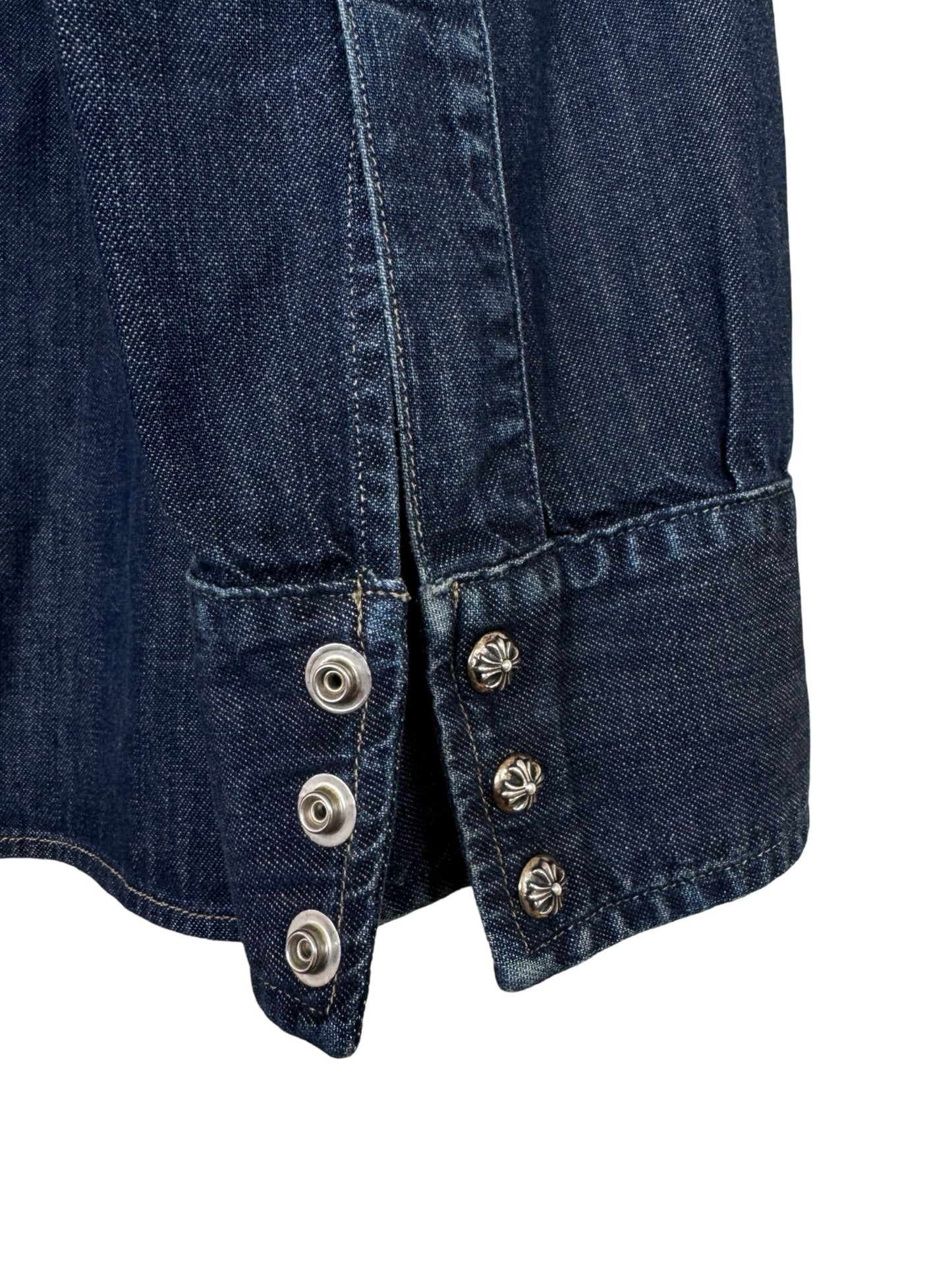 CH Levis Dark Blue Denim Shirt With Patches