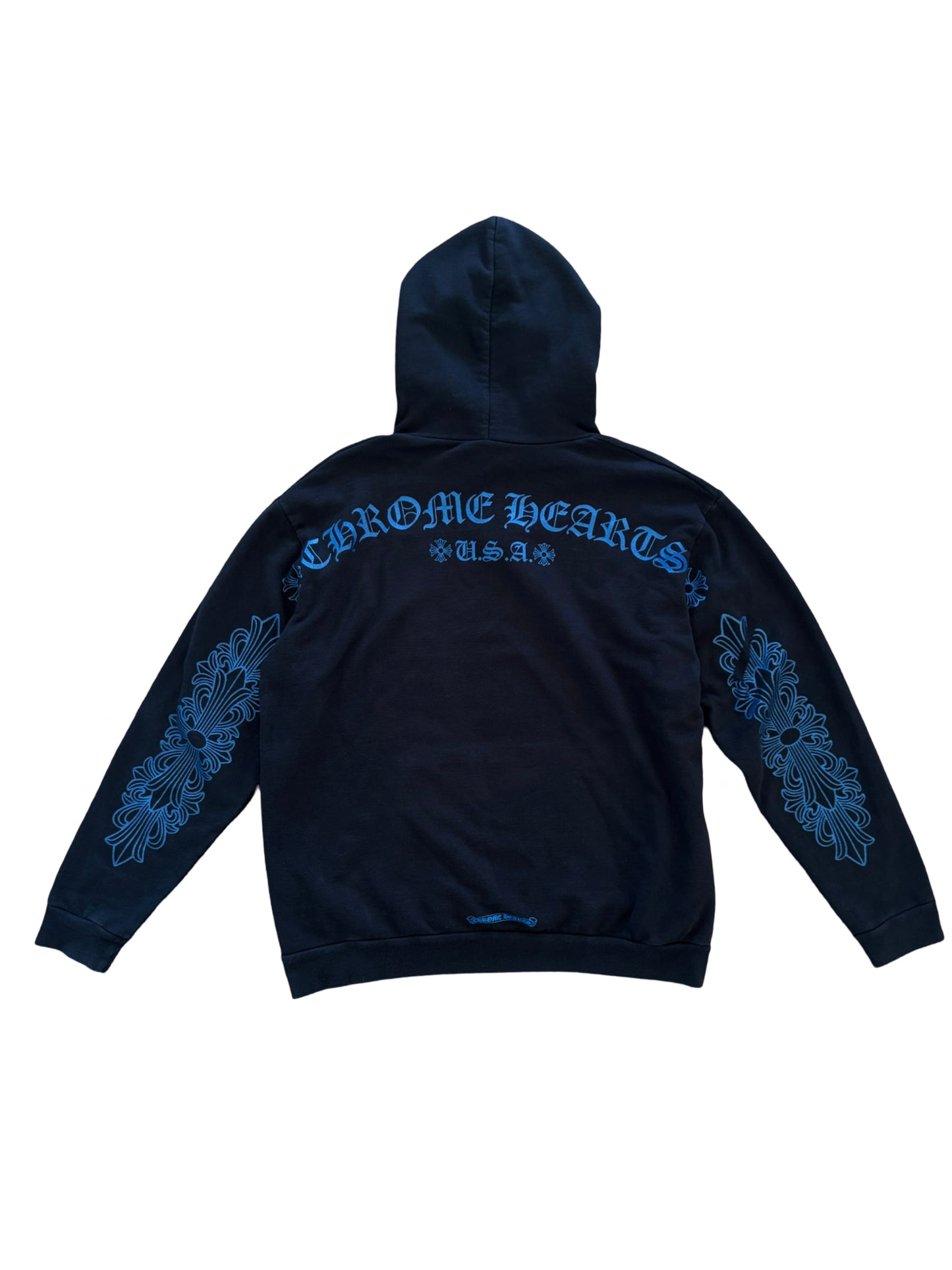 Chrome Hearts Blue Friends and Family Exclusive Hoodie