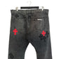 Chrome Hearts Red and Black Patch Pants