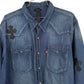 CH Levis Light Blue Denim Shirt With Patches