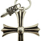 Cross Keychain With Dagger Pendant