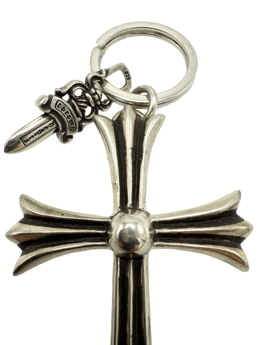 Cross Keychain With Dagger Pendant