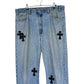 Chrome Hearts Denim With Black Patches