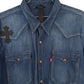 CH Levis Light Blue Denim Shirt With Patches