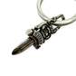 Cross Keychain With Dagger Pendant