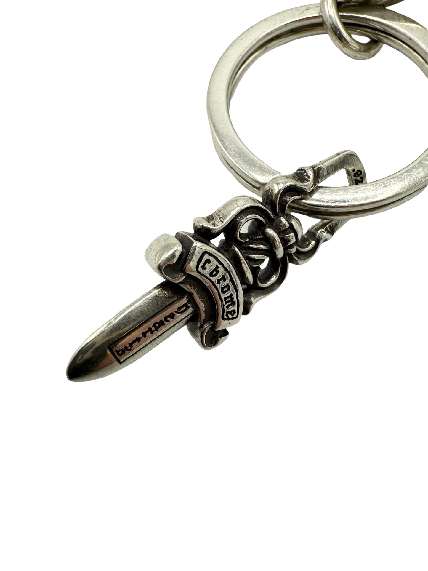 Cross Keychain With Dagger Pendant