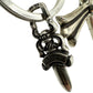 Cross Keychain With Dagger Pendant