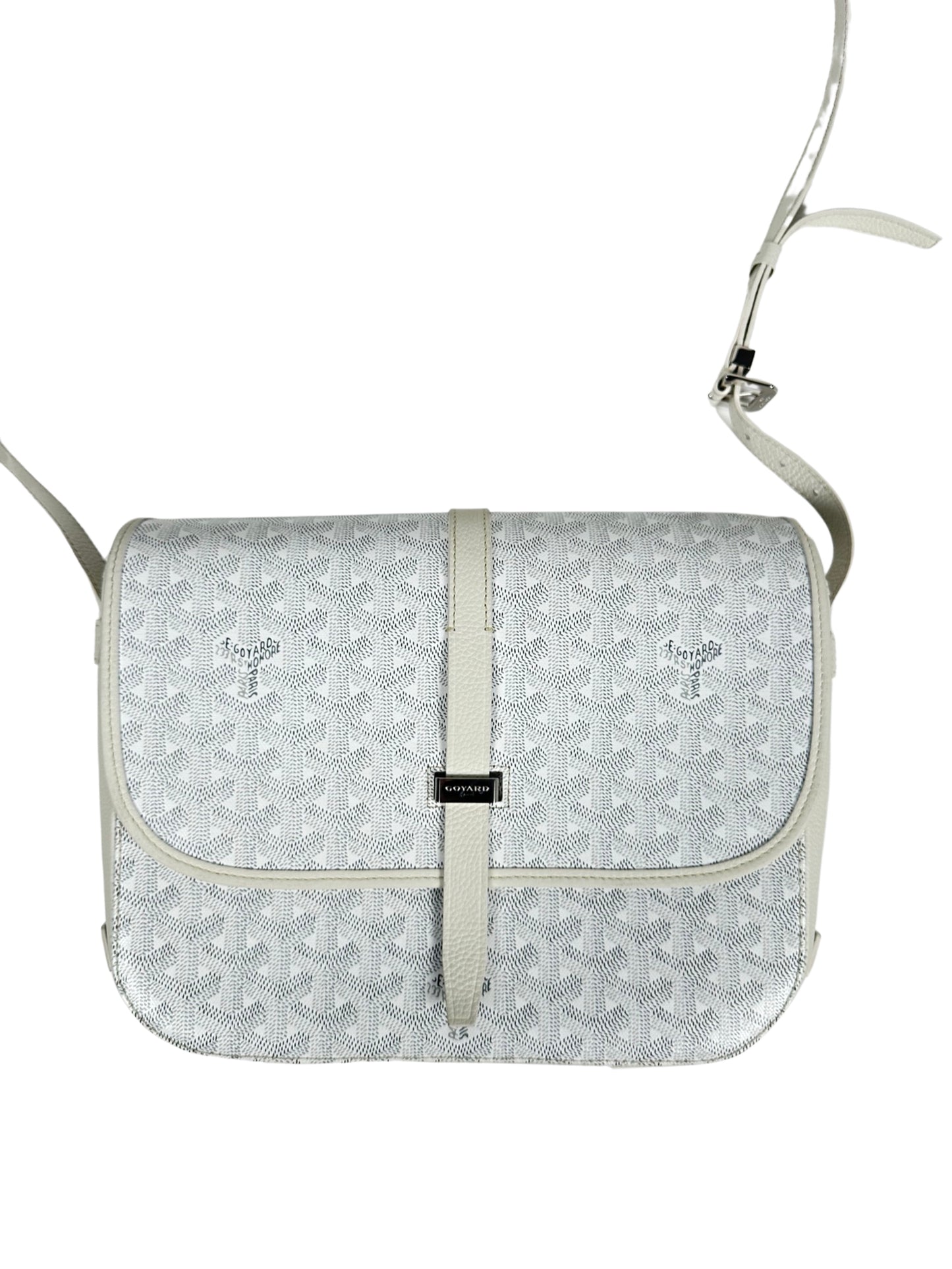 Goyard Belvedere II Messenger Canvas PM White