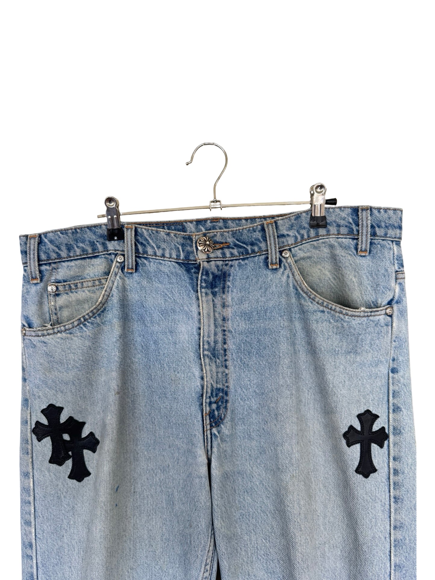 Chrome Hearts Denim With Black Patches