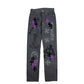 ONLINE PURPLE STENCIL JEANS